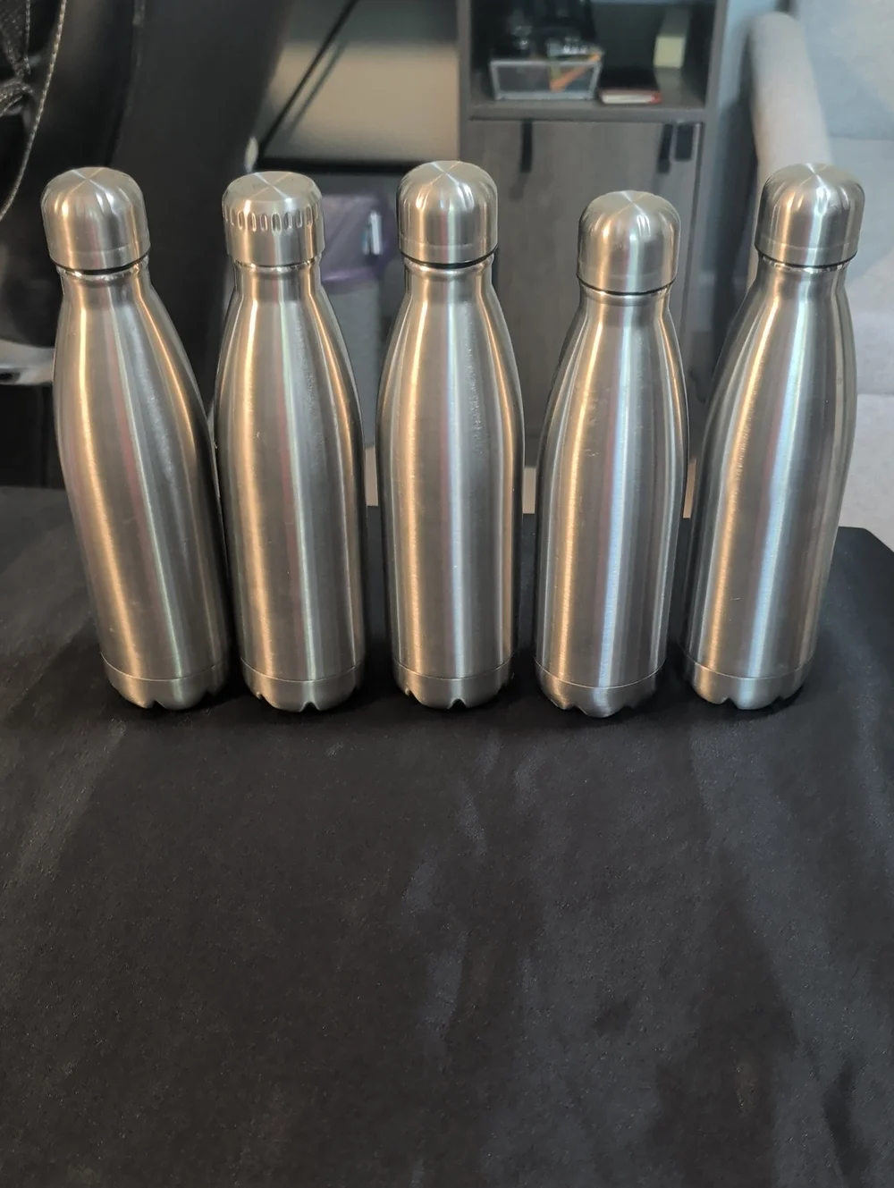 Set Of 5 Stainless Steel Insulated Bottles